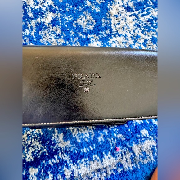 Vintage Y2K Prada Black Leather Wallet - Picture 1 of 8